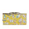 [SHIKISAIDO ORIGINAL COLLECTION] Shikisaido Clasp Wallet, Parakeet Pattern Series (Yellow)