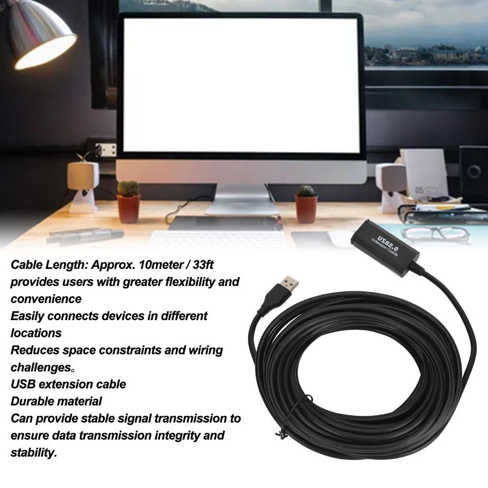 High Performance Active USB Extender Stable Connection USB Active Extender Cord  Gaming Setup