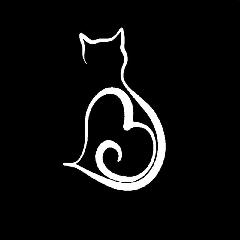 Foreign Trade Car Stickers, Cat Car Reflective Stickers, Cute Animal Cat Stickers, Cartoon Scratch Car Window Stickers