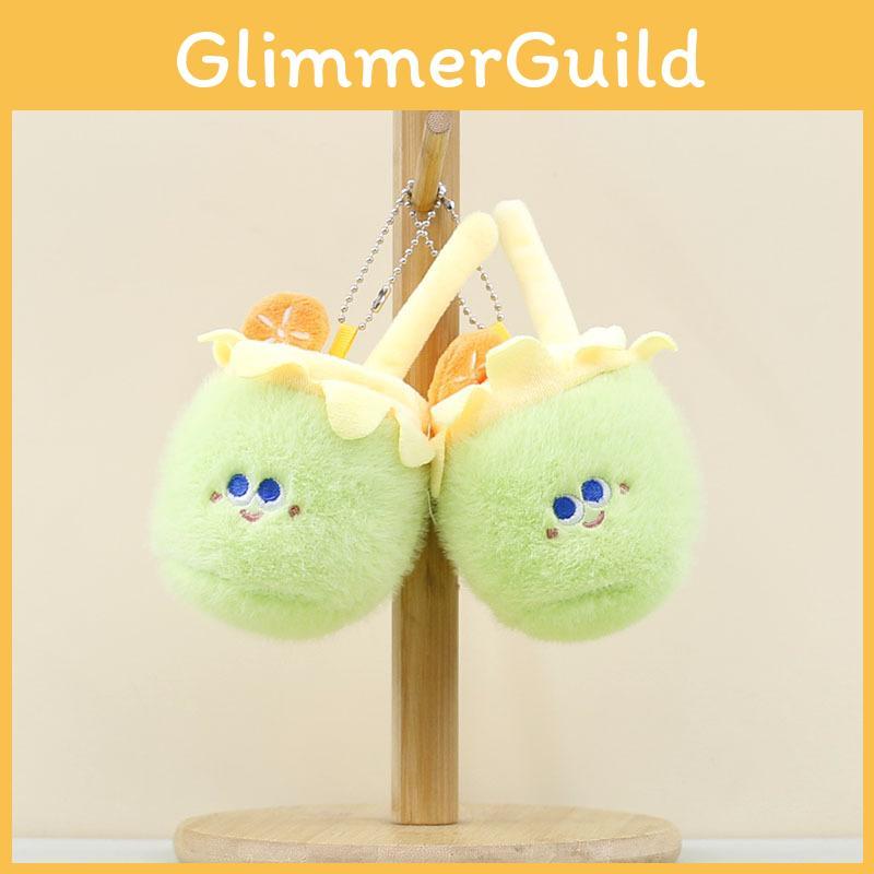 Charming Milk Tea Cup Plush Doll Accessory Soft Keychain For Students And Kids