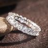 925 Sterling Silver Oval Zircon Stone Ring Finger Rings for Women Promise Love Valentine's Day Gifts