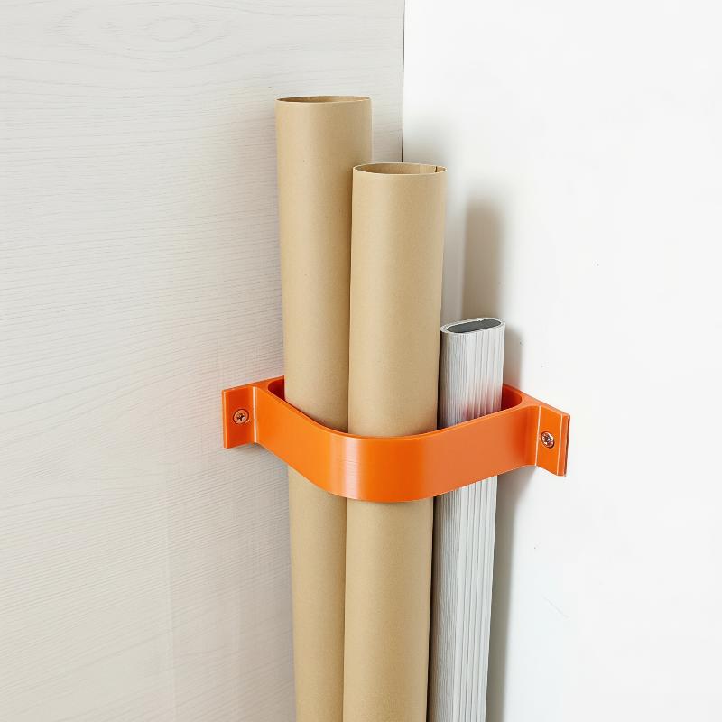 1Pcs Drilling Pole Organizer Wall Mounted Corner Tool Storage Rack For Garage Workshop Yard Indoor Sweep Mop Long Pole Storage