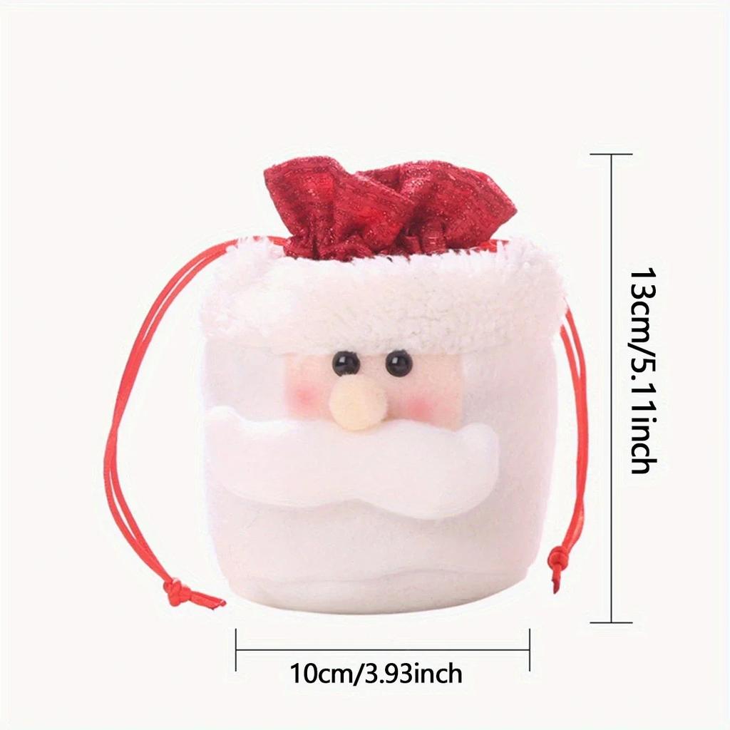 1pc-Christmas Decorations Candy Bags Gift Bags Old Snowman Elk Apple Bags Christmas Tree Decorations