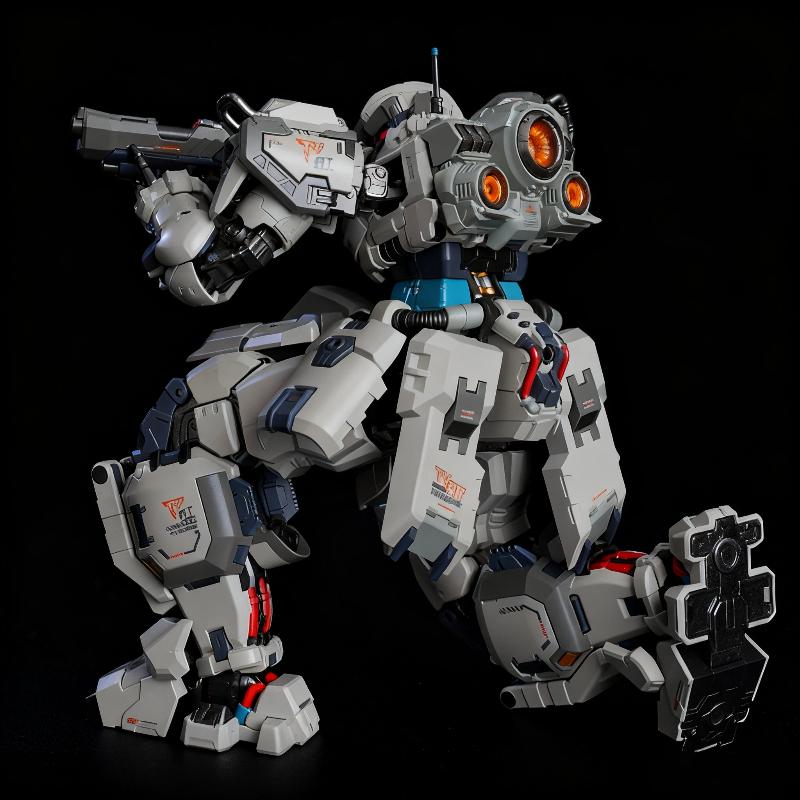MOSHOW 1/100 Fox Hound II 20cm Butcher Type 2 Action Figures Military-Style Robot Model Toy With Display Base Desk Deco Boy Gift