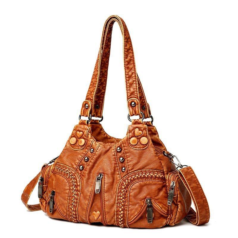 Retro Women's Handbag - Stylish, Large-capacity, Single-shoulder Crossbody Bag
