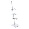 Laboratory Stand Set Stainless Steel Lab Support Stand Set with Flask Clamp and Burette Clamp