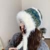 Soft Dopamine Color Beanies Cap Thicken Sweet Knitted Pullover Cap  Female