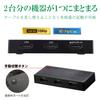 ELECOM HDMI Switcher with 2 Inputs 1 Output Switching Cableless Model Black [Compatible PS4/PS3/Switch] Automatic/Manual DH-SWL2CBK
