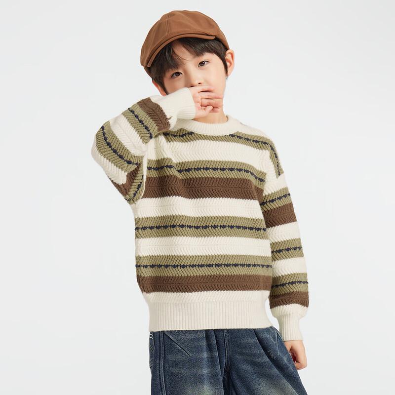 Boy s Retro Stripe Pullover Sweater 110