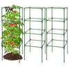 Grigliato da Giardino 1 Set Gabbia per Pomodori Altezza Regolabile Facile da Montare Supporto per Piante Rampicanti Verticali Piante Verdura Fiori Palo
