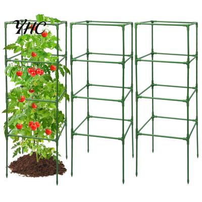 Gartengitter 1 Set Tomatenkäfig Höhenverstellbar Einfach zu montieren Vertikaler Kletterpflanzenständer Pflanzen Gemüse Blumen Pfahl