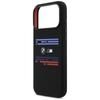 BMW M Silikon Horizontale Linie MagSafe Hülle für iPhone 17 Pro Max Schwarz