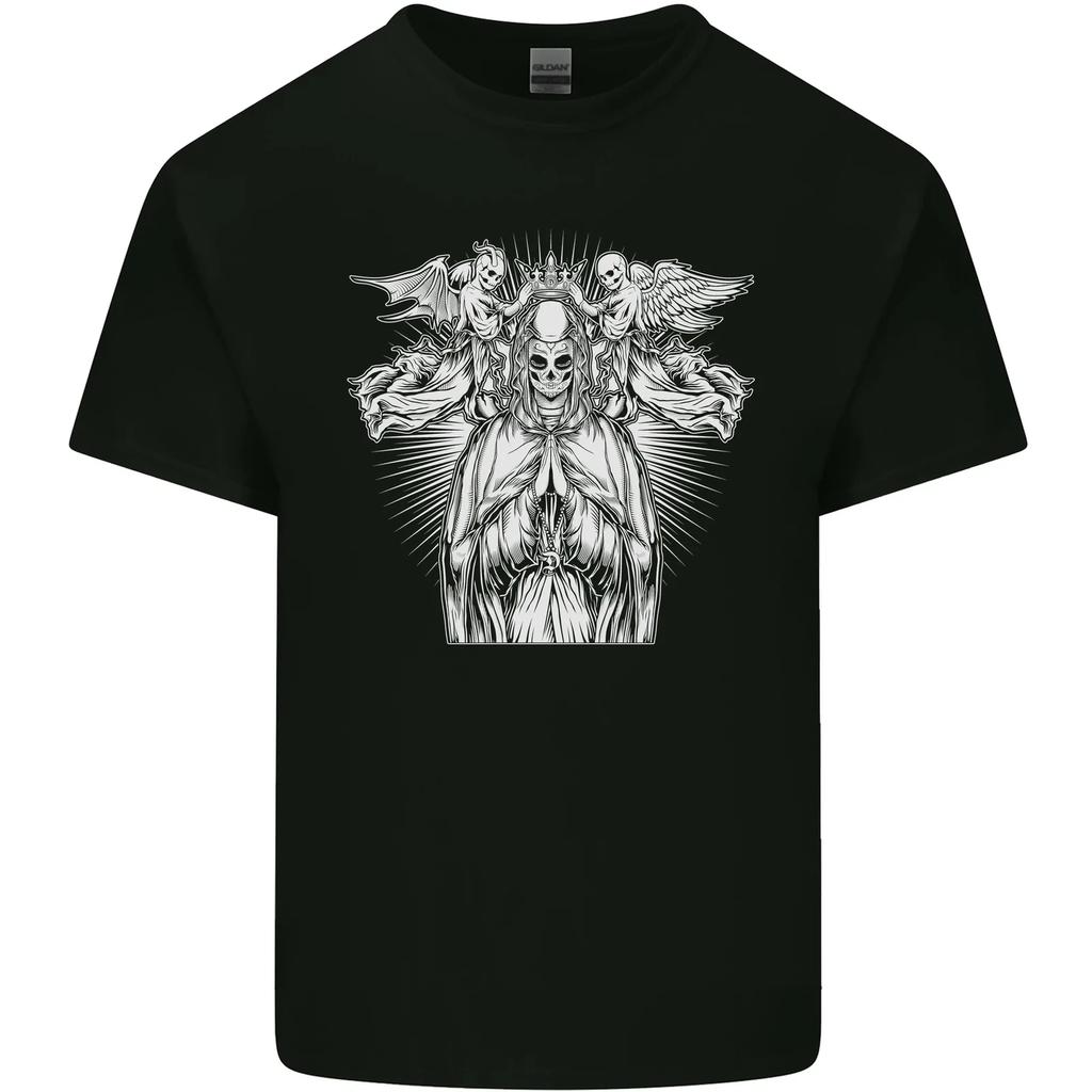 Angel of Death Day of the Dead Skull DOTD Kids T-Shirt Childrens