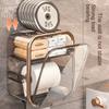 Porta fazzoletti trasparente, cassetto di carta perforato da parete, porta carta igienica, porta fazzoletti, accessori per il bagno
