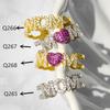 Inlaid Mom Ring, Love Type Mother'S Day Opening Adjustable Ring, Fashionable Ol New Year'S Gift