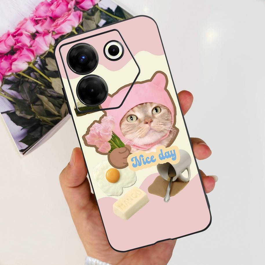 For Tecno Camon 20 Pro 5G Case Marble Cover For Tecno Camon 20 Bumper Soft Silicone Phone Cases For Camon20 Pro CK8n CK7n Fundas