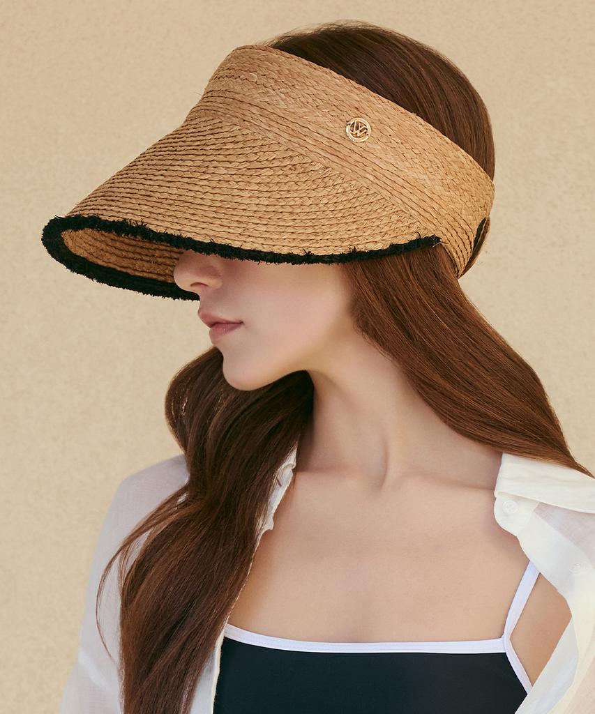 Hwaiteusaenjeu Raffia Folding Sun Cap Shellbay (3 Colors)