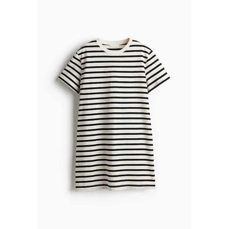 

HM Women s Clothing Dress Autumn Cotton round Neck Short Sleeve Minimalist Casual and Comfortable T-shirt Style Dress 1278156