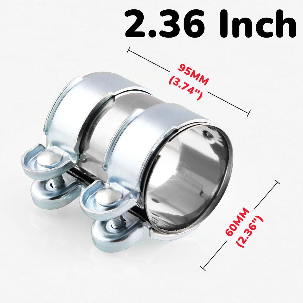 2.36Inch Exhaust Clamp V Band Motorcycle Car Pipe Stainless Steel System Systems Car Engines Engine Accessories 2.36inch