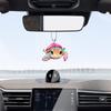 Car Pendant Turtle Ornament Creative Car Interior Accessories 2D Acrylic Charm Pendant Auto Rearview Mirror Interior Accessory