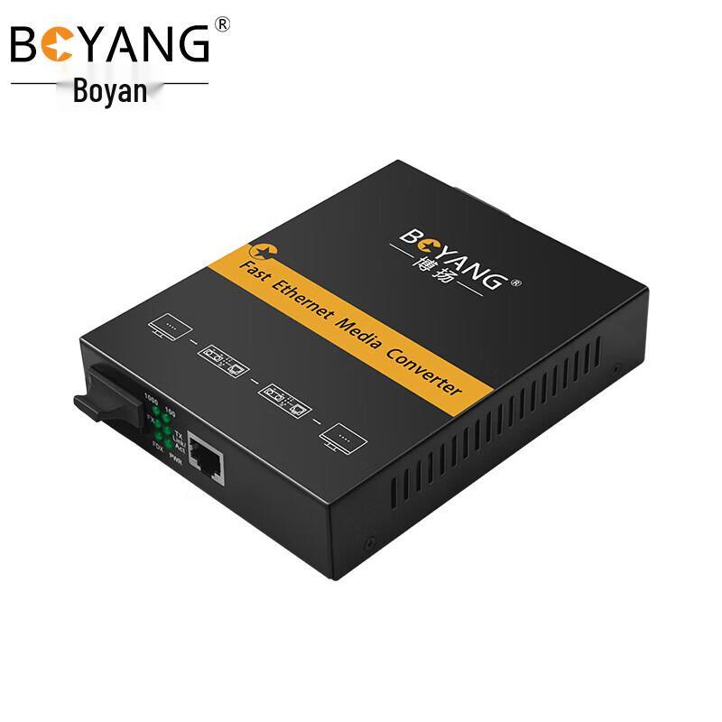 Boyang 1.25G Gigabit Multimode Dual Fiber Optic Transceiver 140*110*30mm