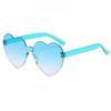 Fashion Love Heart Shape Sunglasses UV Protection Colorful Gradient Sunglasses  Party