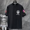 GZ-8923 CHROME HEARTS 2025 Summer New High Quality Cotton Round Neck Loose Large Size Men's and Women's T-shirt Couple T-shirt