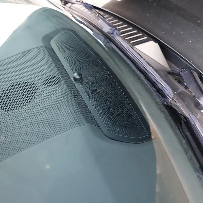 For Land Rover Defender 110 -2024 Dashboard Air Outlet Anti-blocking Mesh Cover Dashboard Speaker Cover Stainless Steel Car