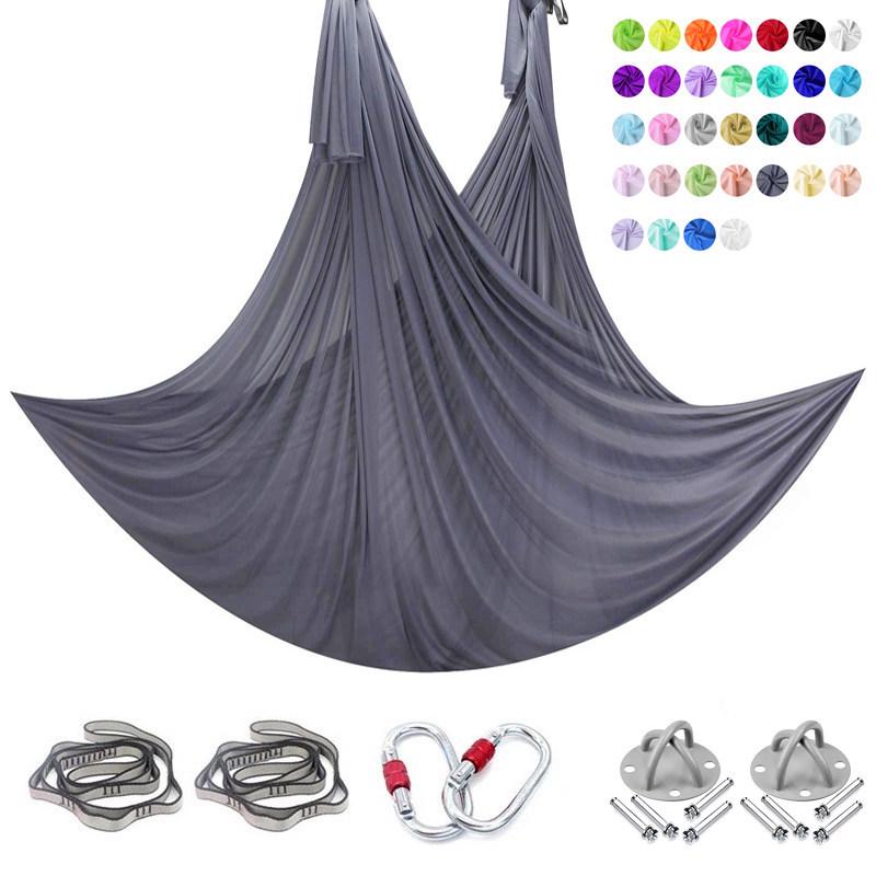 6m Nylon Aerial Yoga Hammock Set for Home and Studio Use