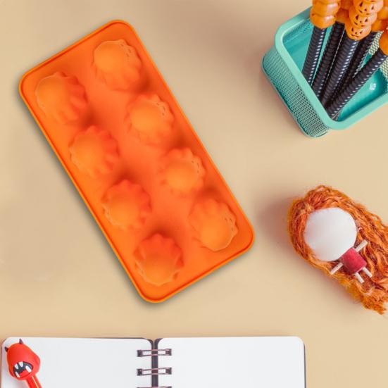 1/2 ks 3D silikonová forma duch pro čokoládový dezert, bonbóny, želé, potravinářská forma ve tvaru ducha, snadné vyjmutí, halloweenské pekařské potřeby