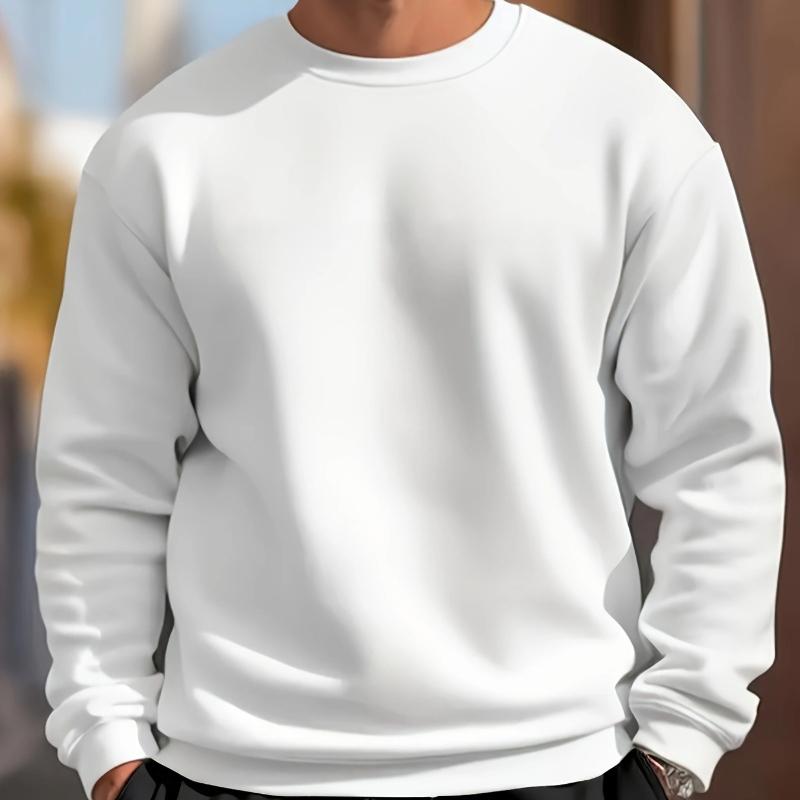 

Премиальный свитшот с круглым вырезом, Мягкая и дышащая ткань, Для ежедневных поездок и повседневной носки M