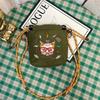 2025 Japanese Style Cute Cartoon Embroidery Crossbody Shoulder Bag for Women