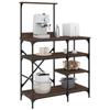 VidaXL Baker's Rack, Shelf with Adjustable Feet, Storage Furniture, Interior Kitchen Organizer, Modern, 845420