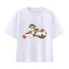 New Summer Catprinted Shortsleeved Tshirt A Cute and Trendy Outfit Featuring A Cartoon Shark Cat Kids Clothes Boys  Girl