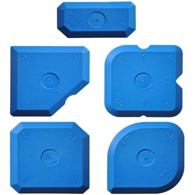 

Набор из 5 шт. Инструментов для герметизации для Ремонта и Обслуживания Инструмент для Финишной Обработки Герметика DIY Скребки для Затирки Инструмент синий