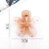 Large Frosted Flower Claw Clip - Candy Color Five-Petal Hair Clip