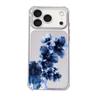 Ink Blue Flower Mobile Phone Case iPhone17/16Pro Four-corner Anti-drop Transparent Case Apple 15 Soft Case Is Hot-selling.