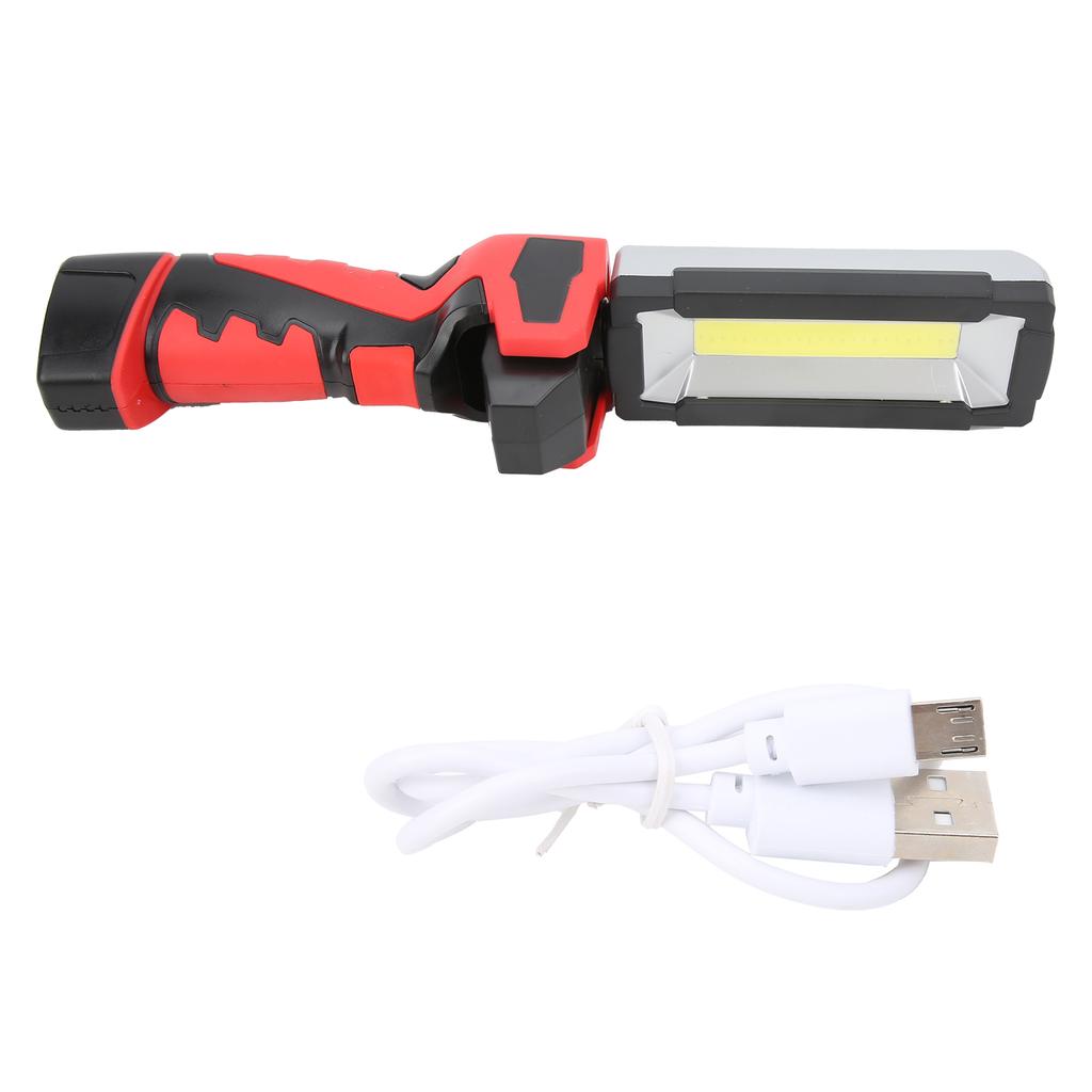 Work Light USB Rechargeable 5 Light Modes SweatProof Foldable COB Handheld Mobile Magnetic