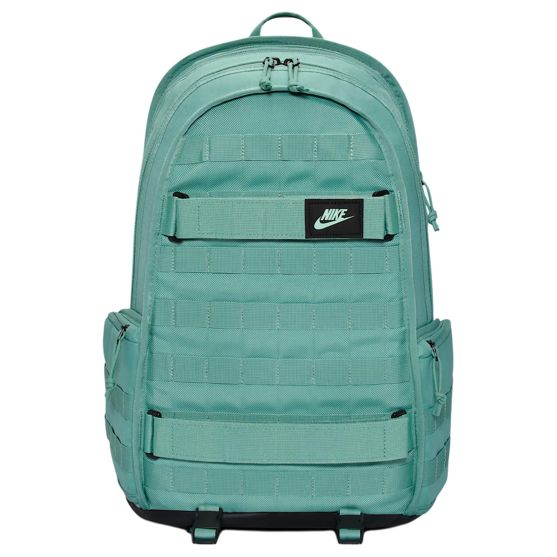

Nike Sportswear RPM 23L Logo Patch Design Fabric Backpack Unisex Backpack Cannon-Gray Black Foam-Mint-Green FD7544-017 Gunmetal Gray & Black & Foam Mint Green