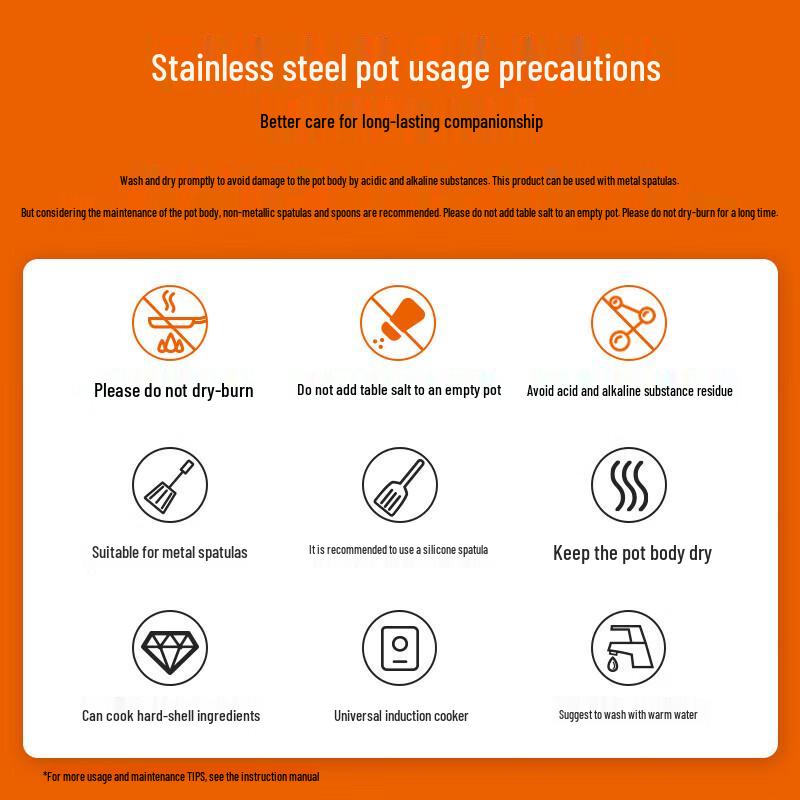 SUPOR 304 Stainless Steel Steamer & Soup Pot for Induction & Gas Stoves