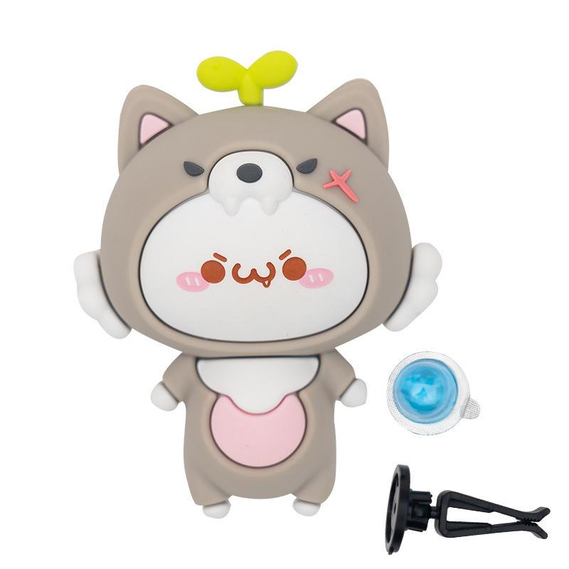 Korean Style New with Long Grasss Cartoon Man Car Air Freshener Air Outlet Fragrance Flavoring In The Car Goods Accessories