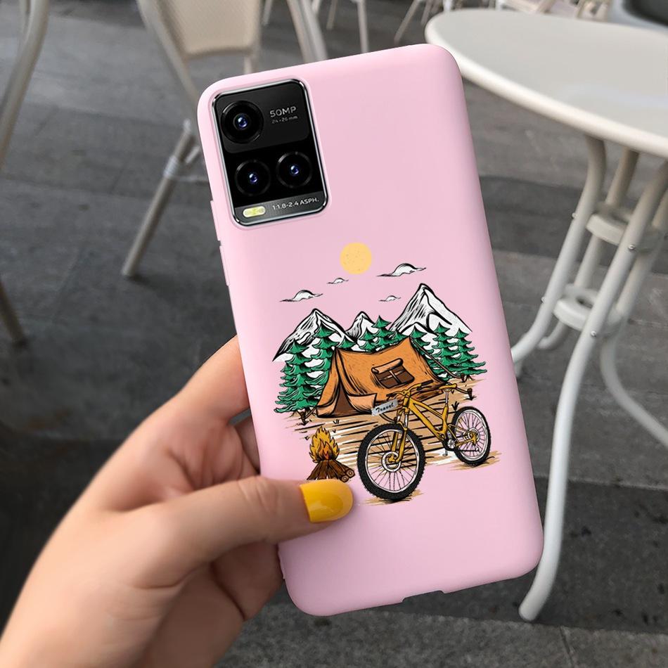 Cartooon Phone Case For Vivo Y21 2021 Y21S Y 21 V2110 V2111 Candy Silicon Case Back Cover For Vivo Y33S Y 33S V2109 Shell Funda