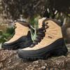 New Outdoor Plus-size Mid-top Hiking Boots for Men and Women, Non-slip, Wear-resistant, Off-road Hiking Tactical Boots Wholesale