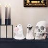 Small Horror Ghost Statue Halloween Decorative Figurines Coffee Table Shelf Mantel Display Collectible Halloween Home Decoration