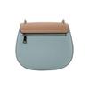 Coach Remi 17 Color Block Leather Saddle Bag Women Shoulder Bag Khaki White Sky-Blue 1330-SVUM