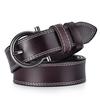 Women's Genuine Leather Hollow Pin Buckle Belt - Fashionable, Versatile, Retro Casual Waist Belt for Jeans