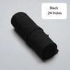 Black Color School Pencil Case Roller 12/24/36/48/72 Holes Canvas Roll Up Makeup Canvas Pen Bag For Girls Boys Stationery