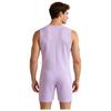Mens Adaptive Nursing Jumpsuit Rompers Sleeveless Back Zipper Round Neck Short Bottoms Bodysuit