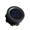 Real Time Battery Voltage Monitor Round Panel Voltmeter for Car Motorcycle Temperature 12V24V Waterproof and Reliable