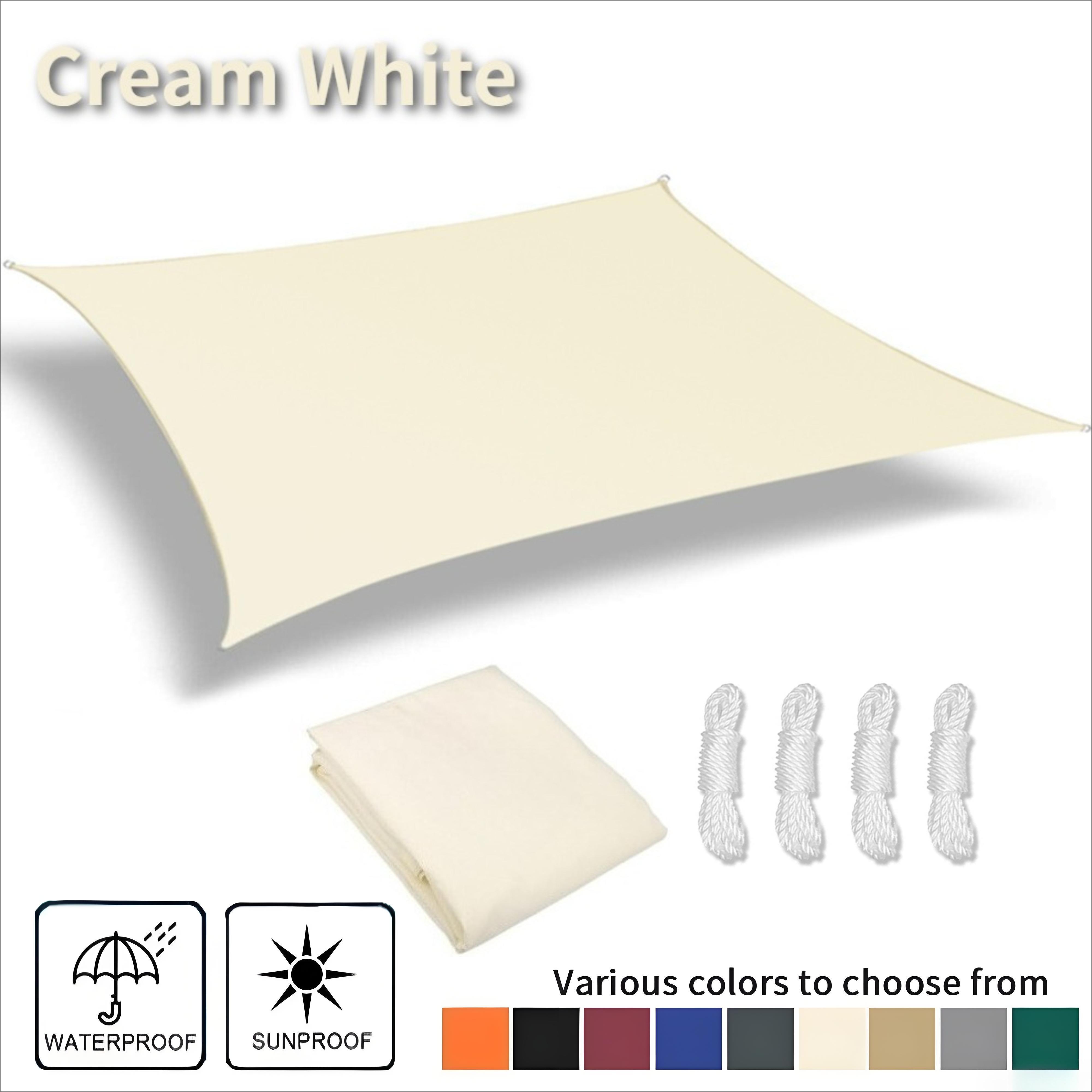 

Waterproof Sun Shade Sail Large Rectangle Sunshade Canopy UV Block Shade Cover for Patio Garden Pergola Porch Tent Awning Shelte 200X300CM